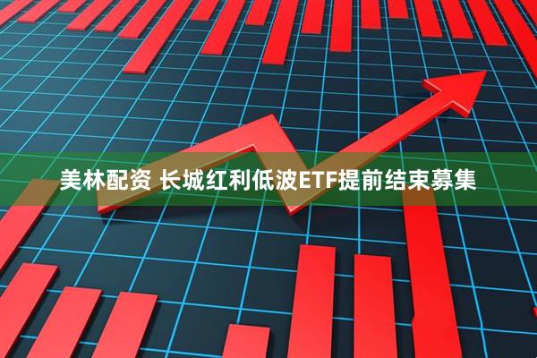 美林配资 长城红利低波ETF提前结束募集